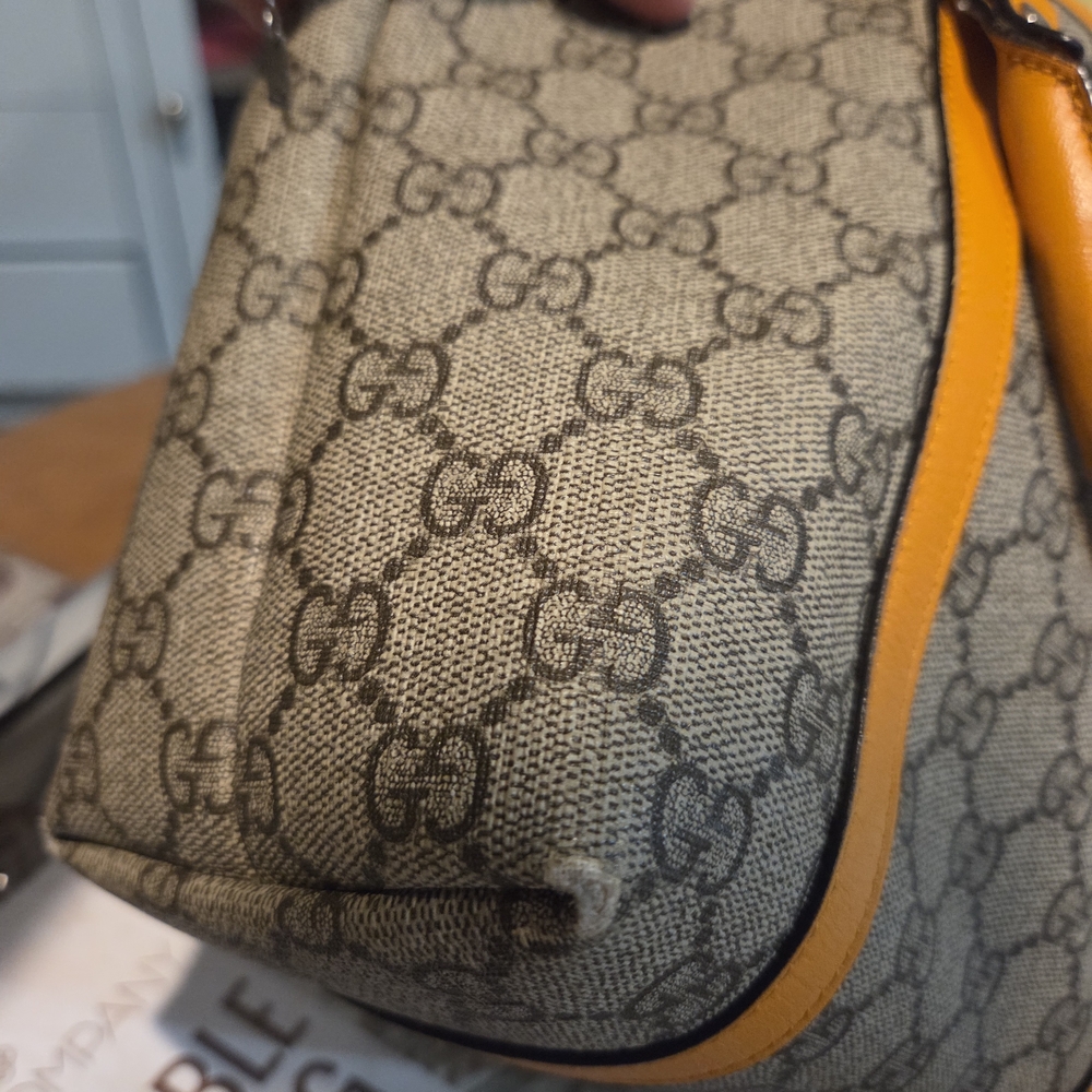 Gucci Beige and Orange Tote Bag - Picture 6 of 10
